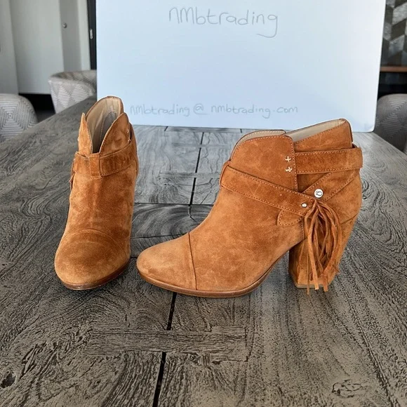 🇺🇸🇺🇸Rag bone made in Italy Harrow fringed sueded leather